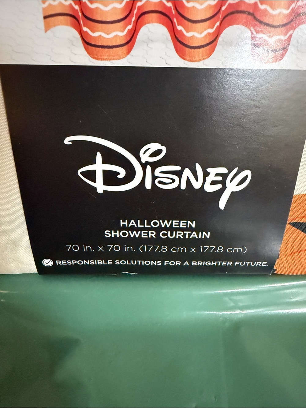 NEW Disney Halloween Winnie the Pooh Theme Shower Curtain - Picture 2 of 7